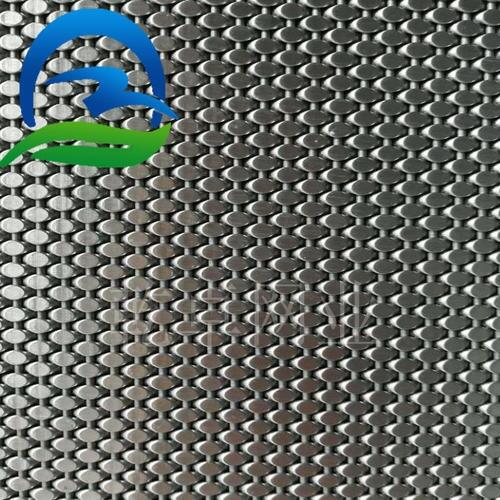 建筑立面墻體金屬隔斷網 櫥柜不銹鋼扁條編織金屬網